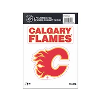 Ensemble de 2 aimants des Calgary Flames de la LNH