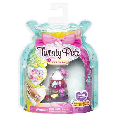 Twisty Petz Treatz, Rainbow Jelly Pups Scented Stackable Collectible Bracelet