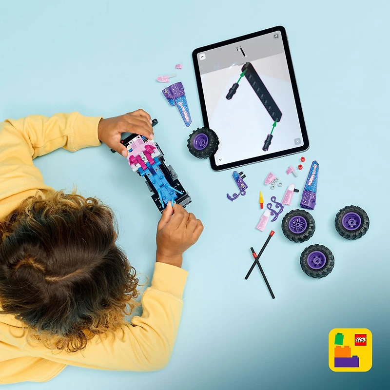 LEGO Technic Monster Jam Sparkle Smash à Rétrofriction, Jouet de Camion Monstre, Jouet de Construction pour Enfants 42220