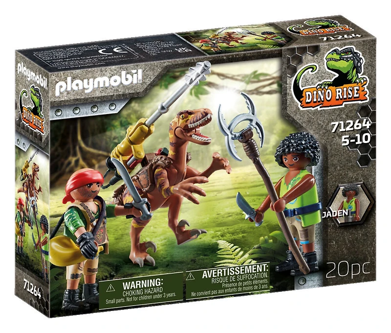 Playmobil - Deinonychus et guerriers