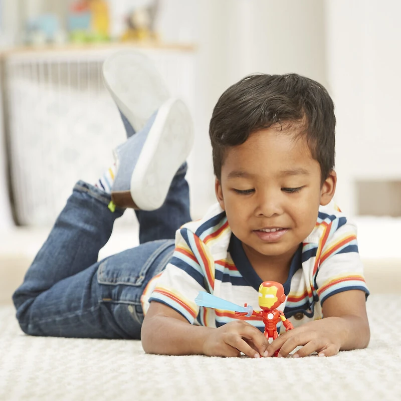 Marvel Spidey et ses Amis Extraordinaires, figurine Iron Man, jouet de héros préscolaire avec accessoire