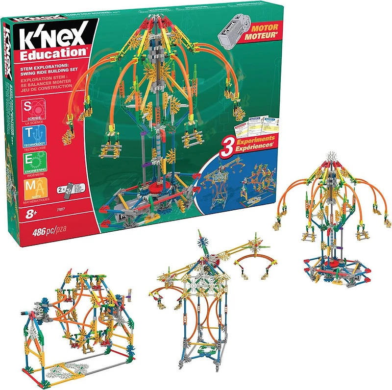 K'NEX STEM Explorations Balançoire - Jeu de construction de 486 pièces