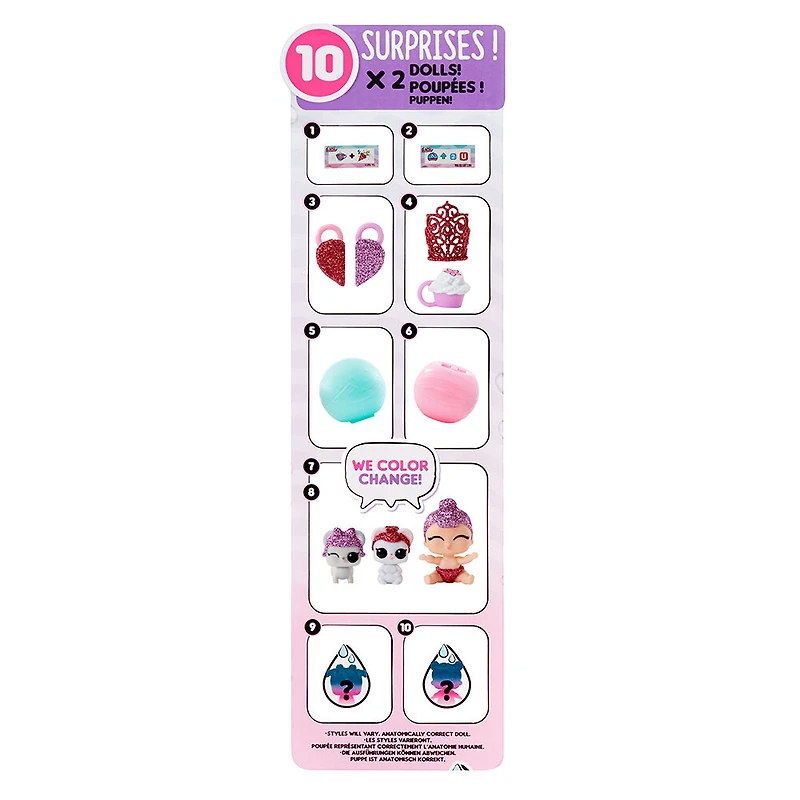 2-n-1 LOL Surprise Me and My Lil Sis + Lil Pet Color Change