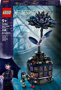 LEGO Wednesday Black Dahlia Flower Pretend Play Building Toy for Girls, Boys & Kids, Ages 9+ - 76784