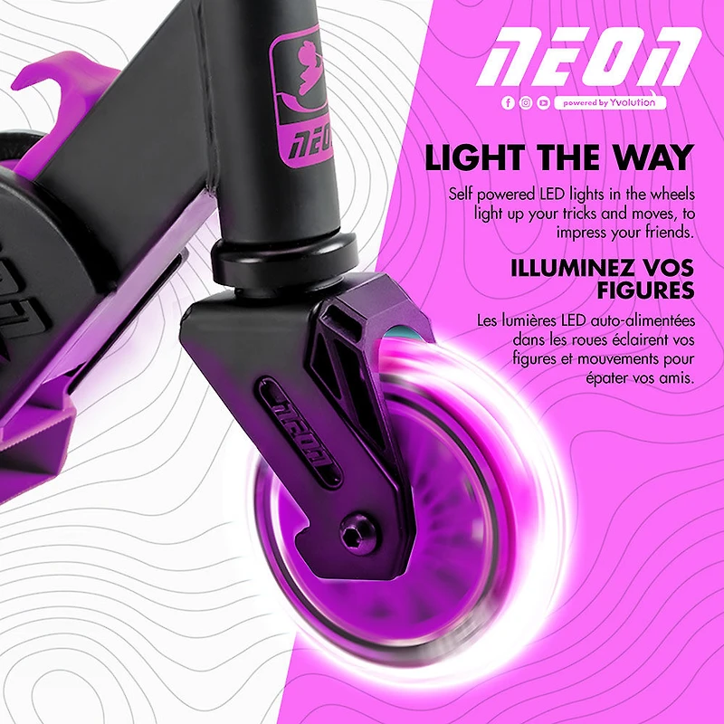 Trottinette Pliable Neon Vector Rose