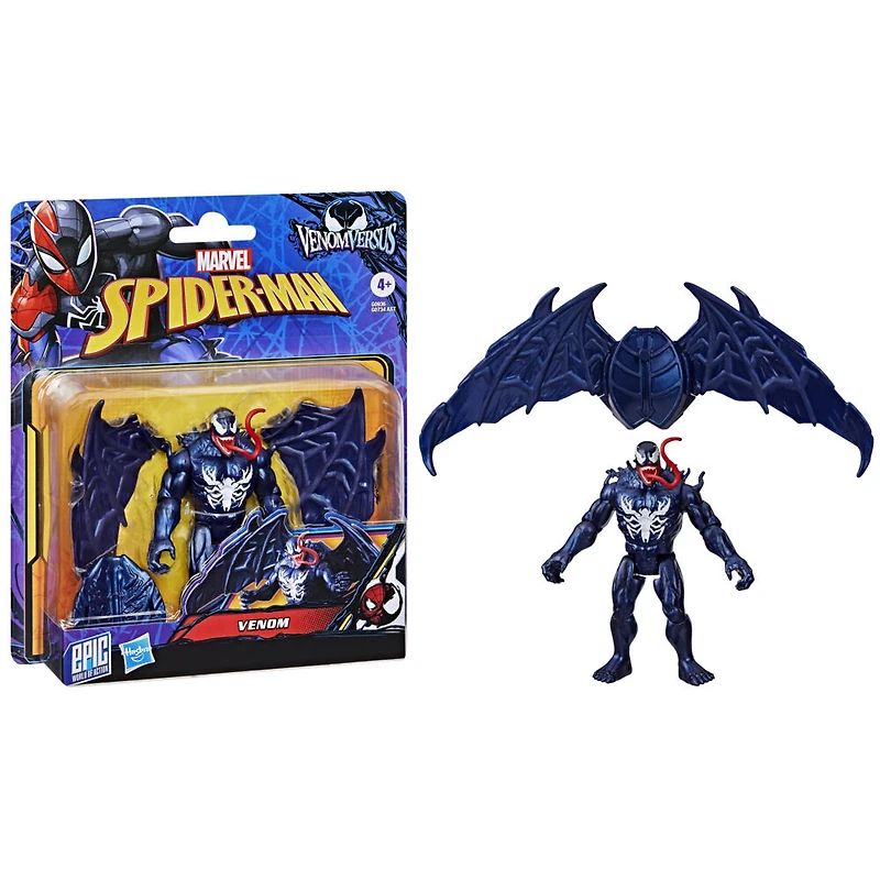 Marvel Spider-Man Epic World of Action VenomVersus, figurine Venom deluxe