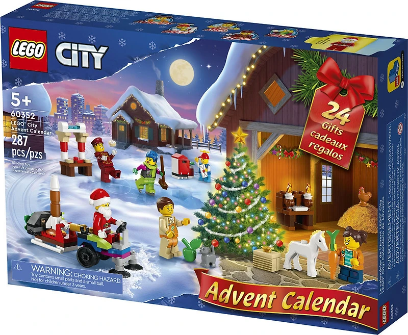 Le calendrier de l'Avent LEGO City Ensemble de construction 60352 (287 pièces)