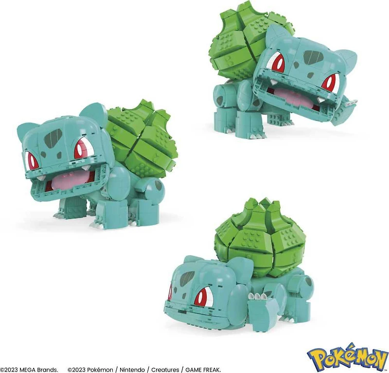 MEGA-Pokémon-Bulbizarre Géant, 1 figurine articulée (355 pcs)