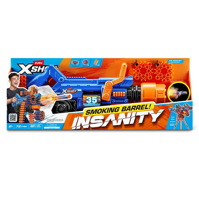 XSHOT Insanity Smoking Barrel Blaster by ZURU