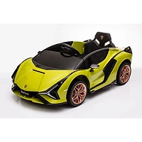 KidsVip 12V Enfants et Tout-Petits 4x4 Lamborghini Sian Edition Voiture Eléctrique avec Commande à Distance - Vert - Édition anglaise