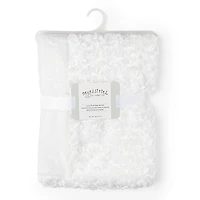 Couverture En Peluche Bouclée Blanche