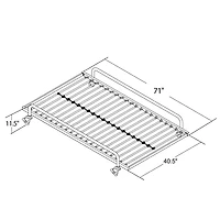 DHP - Lit gigogne pour banquette-lit, Blanc