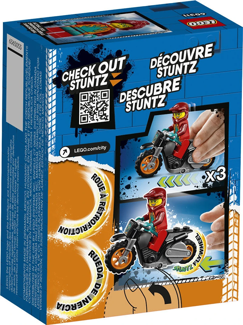 LEGO City Stuntz La moto de cascades de feu 60311 (11 pièces)
