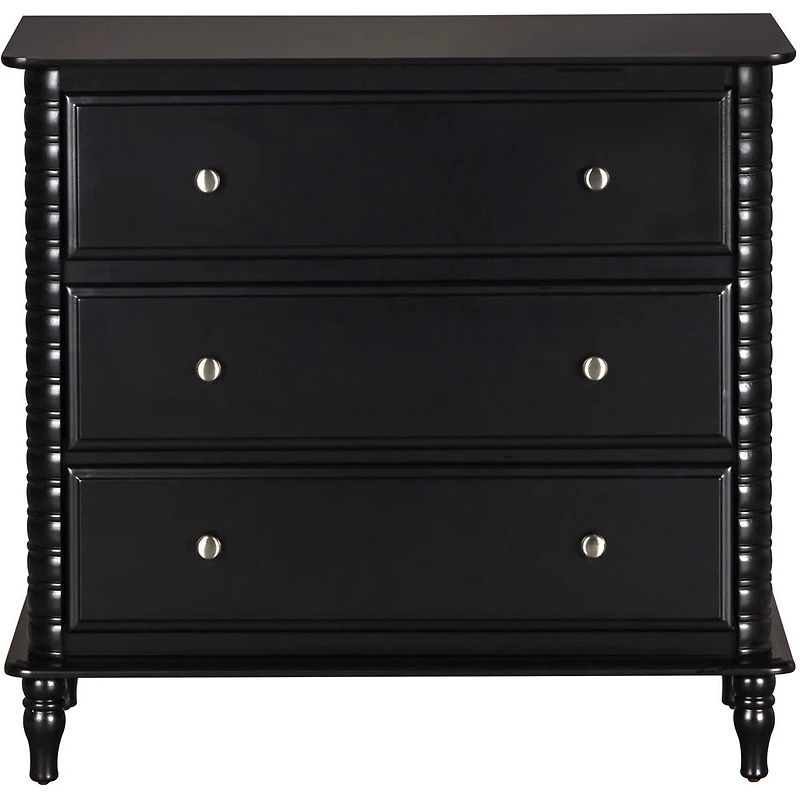 Rowan Valley Linden 3 tiroirs Commode, Noir