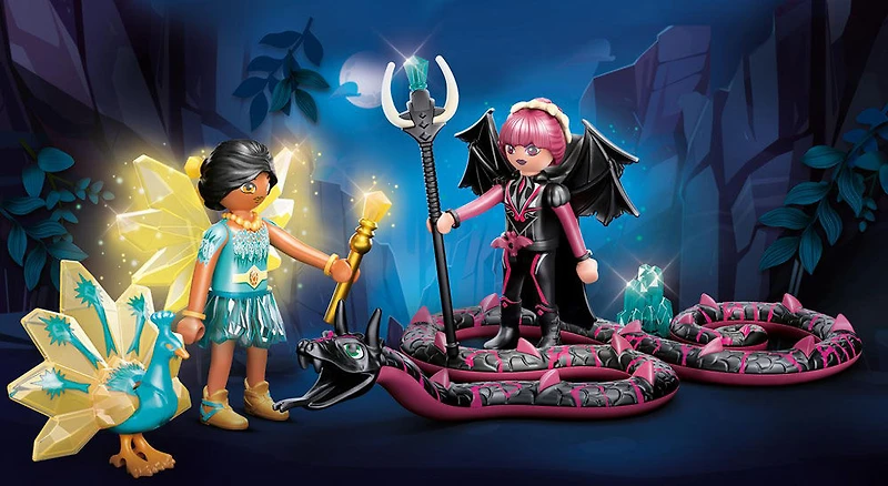 Playmobil - Crystal and Night Fairy with Spirit Animals