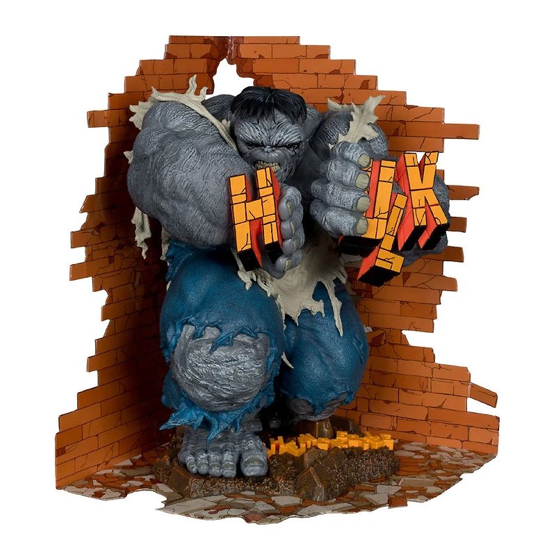 Marvel L'Incroyable Hulk1:6ème Echelle Collectible avec Scène (The Incredible Hulk #345)