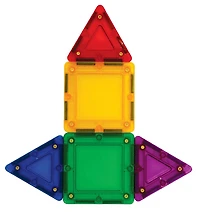 Magformers TileBlox - Coffret de construction Rainbow de 20 pièces magnétiques - les motifs peuvent varier