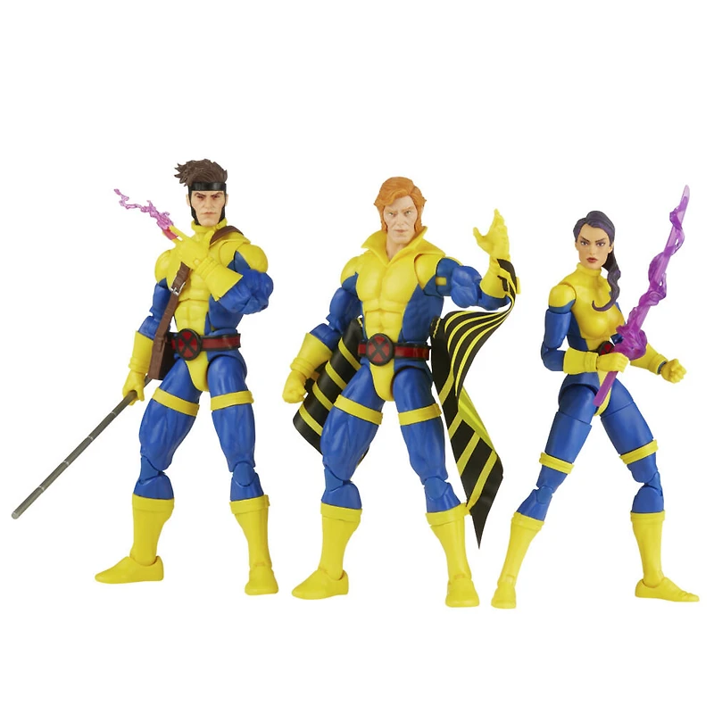 Hasbro Marvel Legends Series, Marvel's Banshee, Gambit et Psylocke, 60e anniversaire des X-Men, figurines Marvel de 15 cm