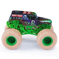 Monster Jam, Monster truck Grave Digger officiel, véhicule en métal moulé, série Elementals Trucks, échelle 1:64