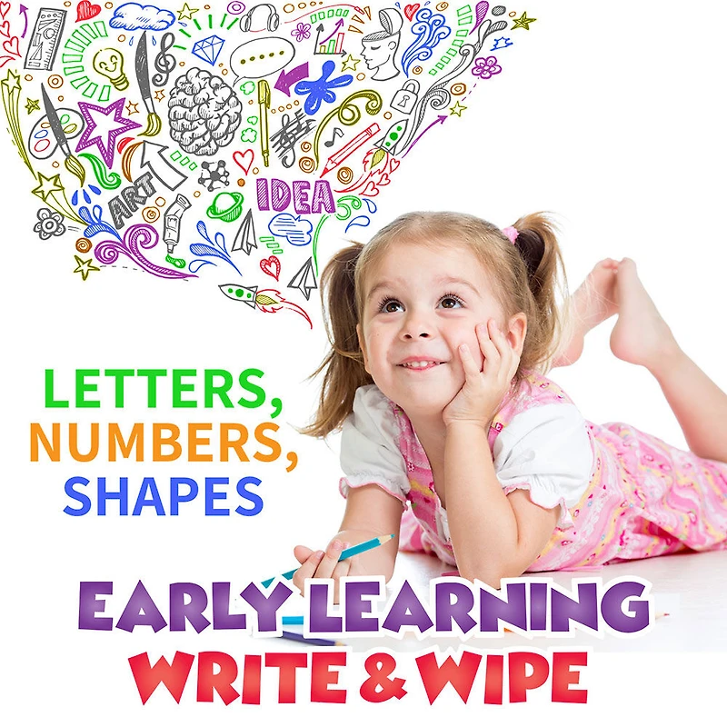 SpiceBox Children's Art Kits Imagine It Early Learning Write and Wipe - English Edition