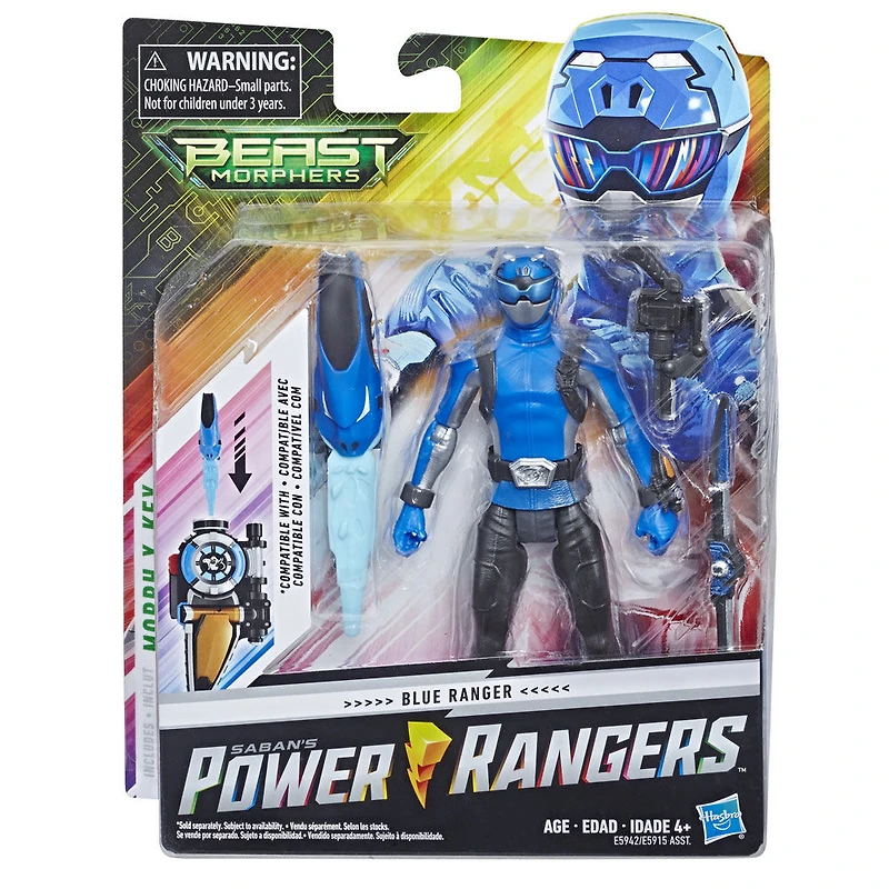 Power Rangers Beast Morphers Blue Ranger 6-inch Action Figure