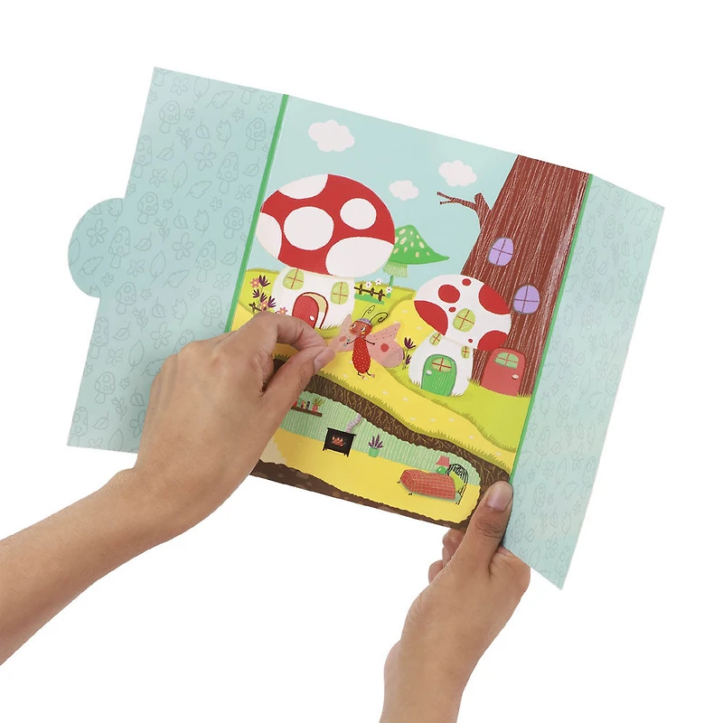 B. toys - Livre d'autocollants d'insectes avec microscope