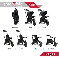smarTfold™ 500 Mélange 7-en-1 Tricycle Gris Classique - Notre exclusivité