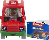 Fisher-Price Little People Voiture de livraison de pizzas La pointe délicieuse