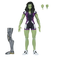 Marvel Legends Series, figurine de collection She-Hulk de 15 cm de la série MCU Disney+ She-Hulk, 2 accessoires et 1 pièce Build-a-Figure