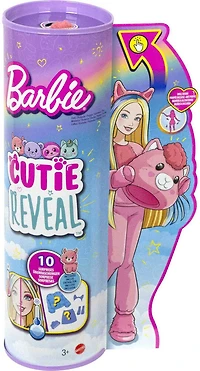 Barbie Cutie Reveal Fantasy Series Doll with Llama Plush Costume and 10 Surprises