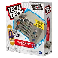 Tech Deck, Build-A-Park World Tour, South Bank, Ramp Set with Signature Fingerboard - English Edition