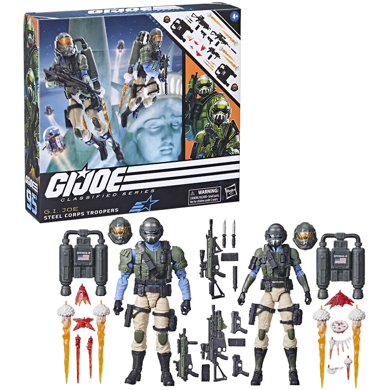 G.I. Joe Classified Series, figurine de collection Steel Corps Troopers 95 de 15 cm, pour filles et garçons