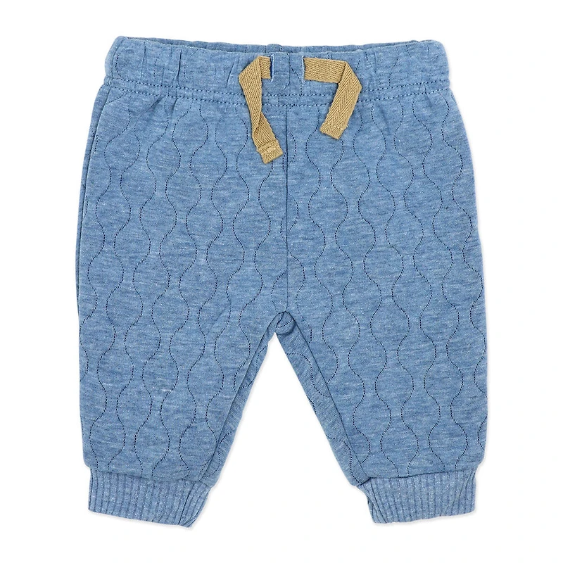 Baby Mode Ensemble de jogging matelassé 2 pièces : bleu