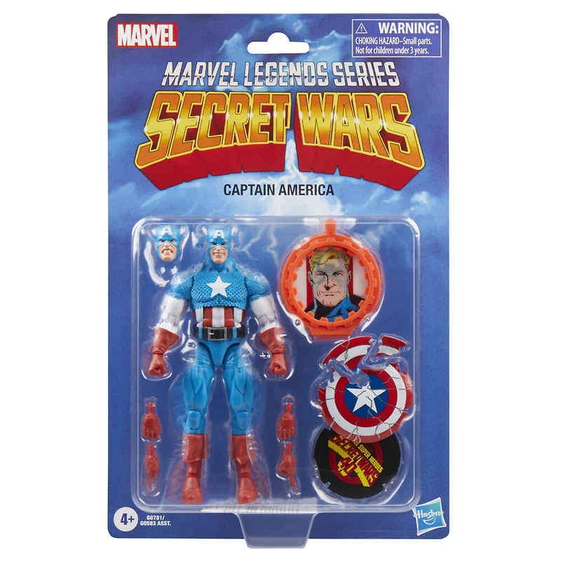 Marvel Legends Series Captain America, figurine de collection de 15 cm, inspirée des bandes dessinées rétro Avengers Marvel Secret Wars