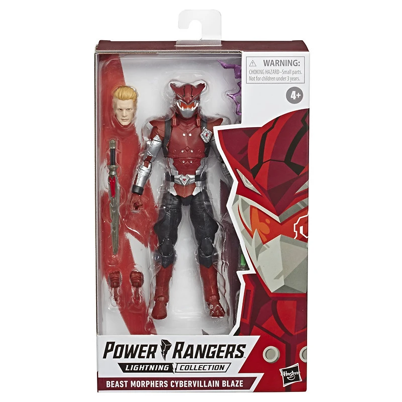 Power Rangers figurine articulée de collection Cybervillain Blaze Beast Morphers