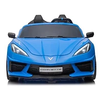 KidsVip 24V Licensed Corvette C8 W/RC- Blue
