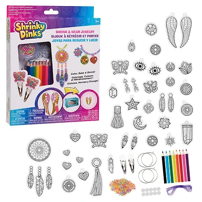Shrinky Dinks Jewelry Kit, Kids Art and Craft Activity Set