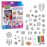 Shrinky Dinks Jewelry Kit, Kids Art and Craft Activity Set