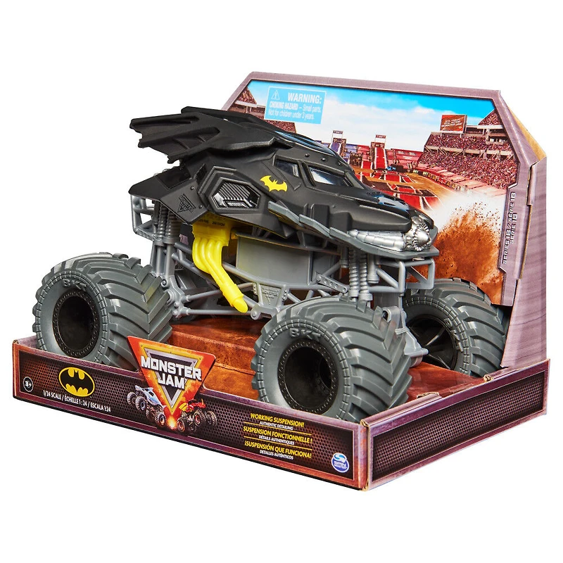 Monster Jam, Official Batman Monster Truck, Collector Die-Cast Vehicle, 1:24 Scale