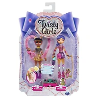 Twisty Girlz, Pack de 2 Meilleures amies pour la vie, Poupées à transformer en bracelets à collectionner avec Twisty Petz mystère