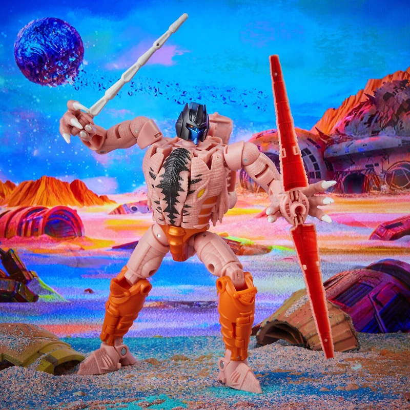 Transformers Generations Legacy Buzzworthy Bumblebee, figurine Heroic Maximal Dinobot classe Voyageur - Notre exclusivité