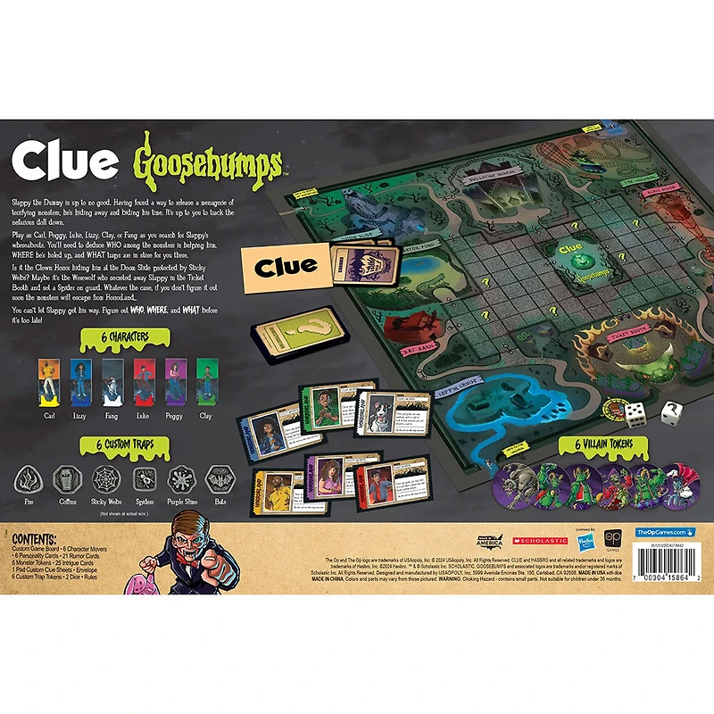 USAopoly CLUE: Goosebumps - Édition anglaise