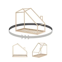 Sweedi Lit maison Bambin Naturel