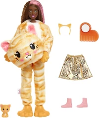 Barbie-Poupée Cutie Reveal avec costume de chat et 10surprises