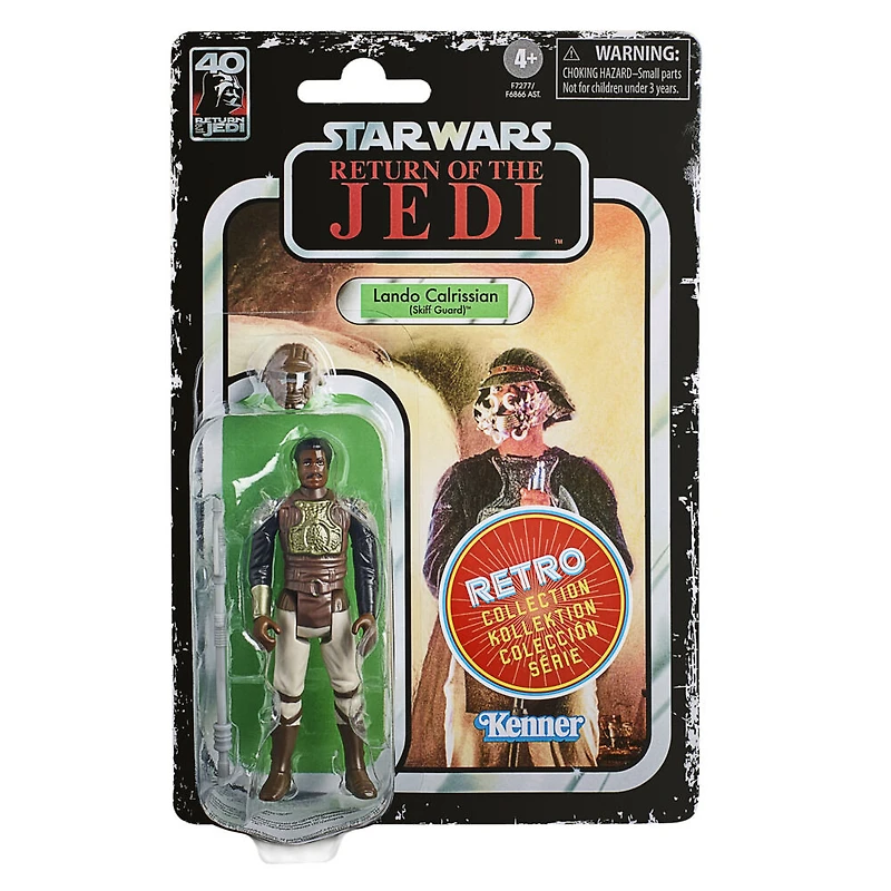 Star Wars Retro Collection, Lando Calrissian (Skiff Guard), Star Wars : Le retour du Jedi, figurine de 9,5 cm