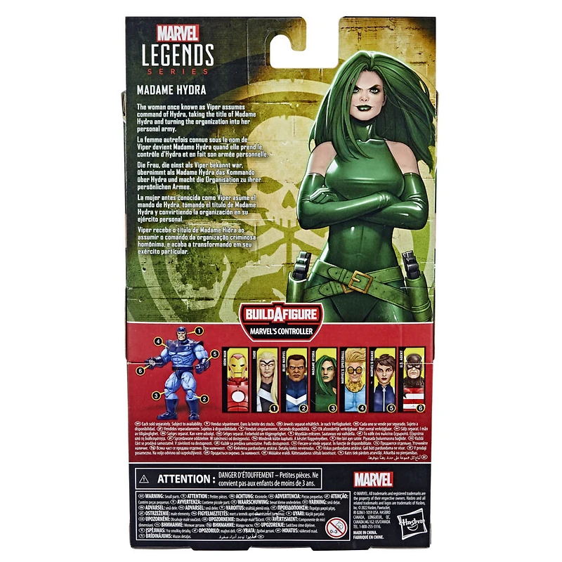 Marvel Legends Series, figurine de collection Madame Hydra de 15 cm avec 4 accessoires et 1 pièce Build-a-Figure