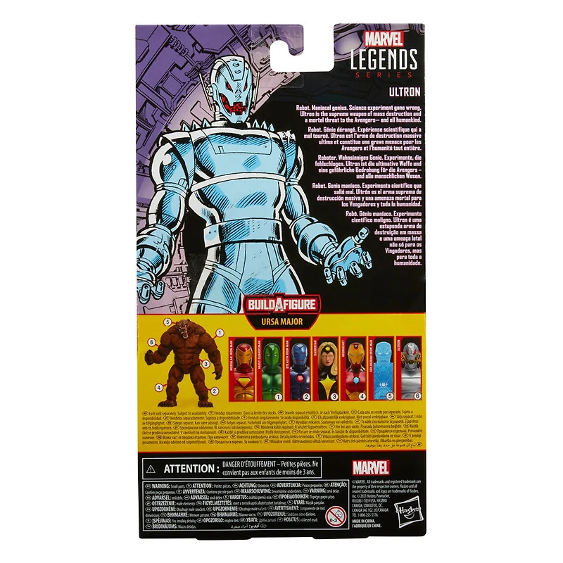 Hasbro Marvel Legends Series Ultron Action Figure Toy, Includes 5 accessories and Build-A-Figure Part