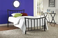 DHP - Bali Twin Metal Bed - Bronze
