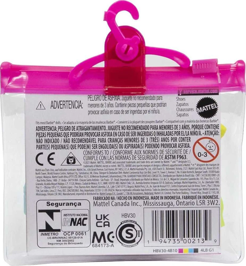 ​Barbie Shoe Pack, 5 Pairs of Shoes in Different Colors and Styles: Heels, Boots, Sneakers