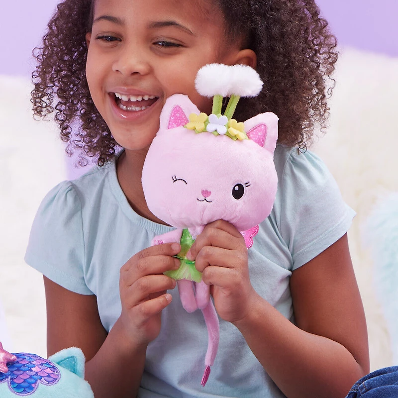 Gabby's Dollhouse, 7-inch Kitty Fairy Purr-ific Plush Toy